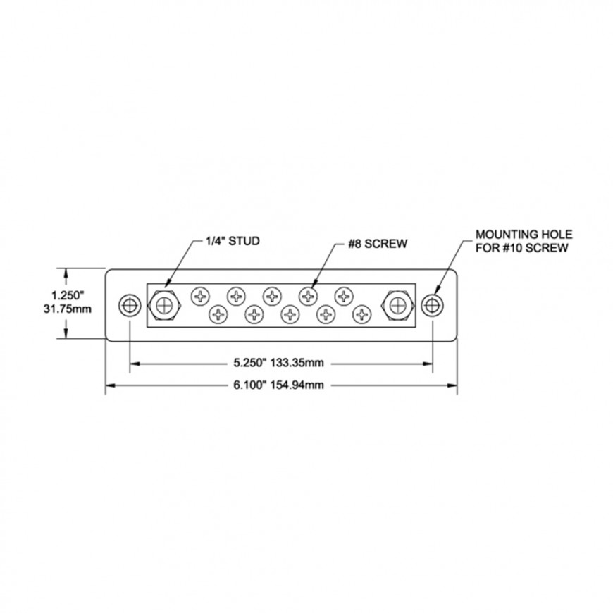 ΔΙΑΚΛΑΔΩΤΗΡΑΣ ΚΑΛΩΔΙΩΝ  150Α L149.22 x W31.75 mm