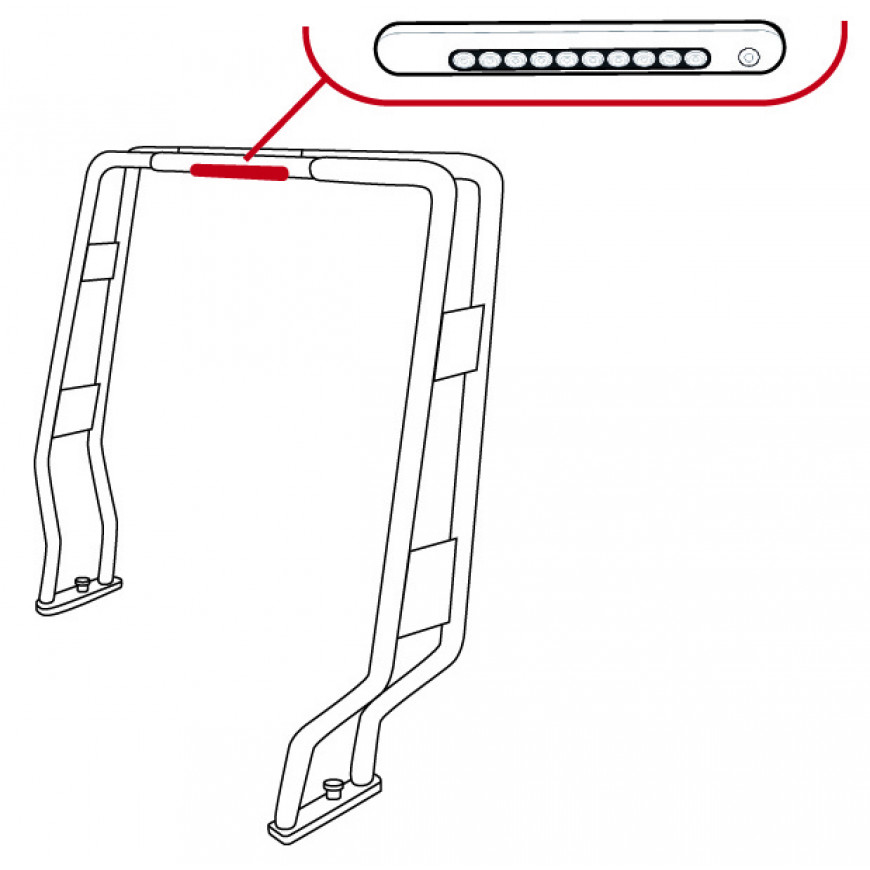 ΠΛΑΦΟΝΙΕΡΑ LED ΠΛΑΣΤΙΚΗ ΓΙΑ ROLL BAR